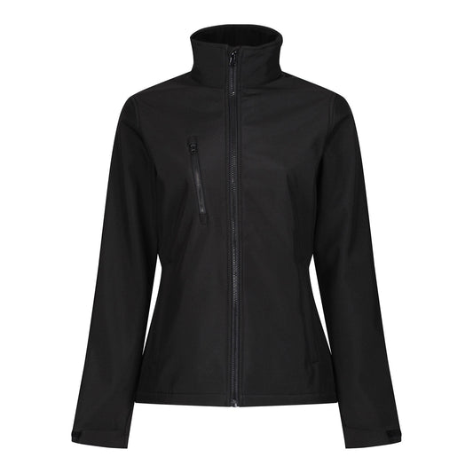 Black - Front - Regatta Professional Womens-Ladies 3 Layer Membrane Soft Shell Jacket
