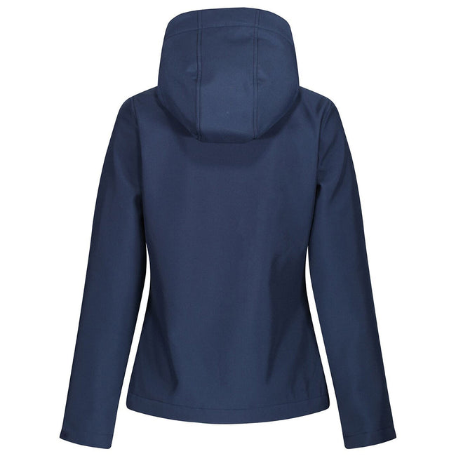 Navy-French Blue - Back - Regatta Professional Womens-Ladies 3 Layer Membrane Soft Shell Jacket