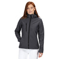 Seal Grey-Black - Side - Regatta Professional Womens-Ladies 3 Layer Membrane Soft Shell Jacket
