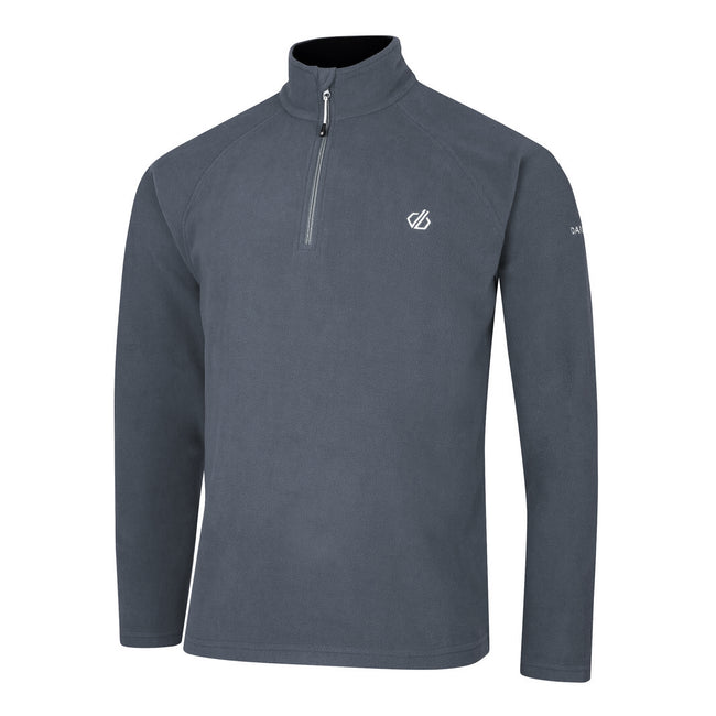 Ebony Grey - Side - Dare 2B Mens Freethink II Fleece Top