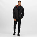 Black - Back - Regatta Professional Mens Quilted Insulated Jacket