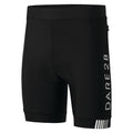 Black-White - Front - Dare 2B Mens Virtuosity Quick Dry Cycling Shorts