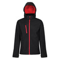 Black-Red - Front - Regatta Professional Mens 3 Layer Membrane Soft Shell Jacket