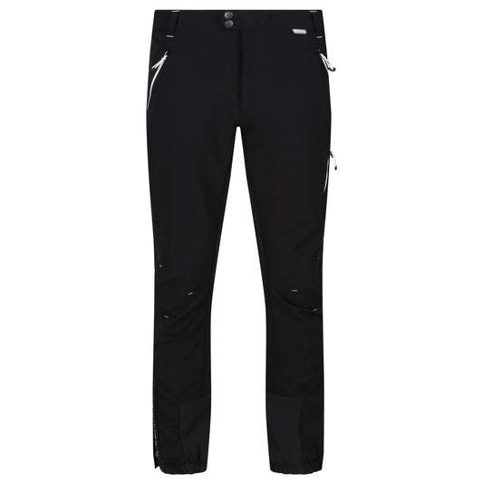Black-Black - Front - Regatta Mens Mountain Walking Trousers