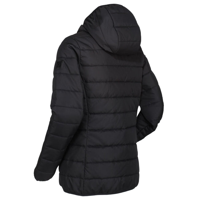 Black - Close up - Regatta Womens-Ladies Helfa Padded Jacket