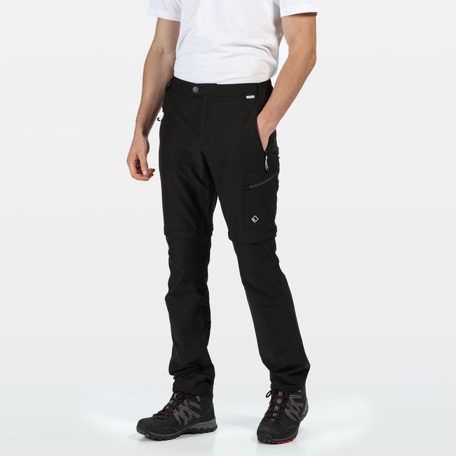 Black - Back - Regatta Mens Highton Walking Trousers