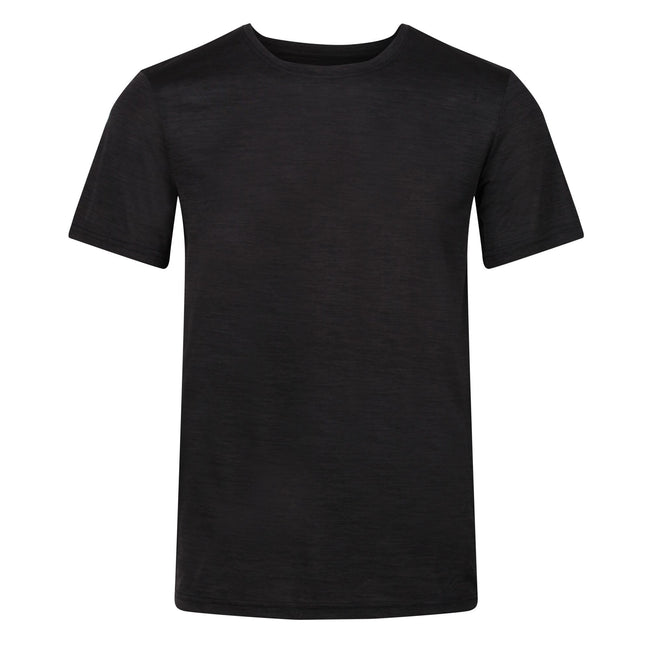 Black Marl - Front - Regatta Mens Fingal Edition T-Shirt