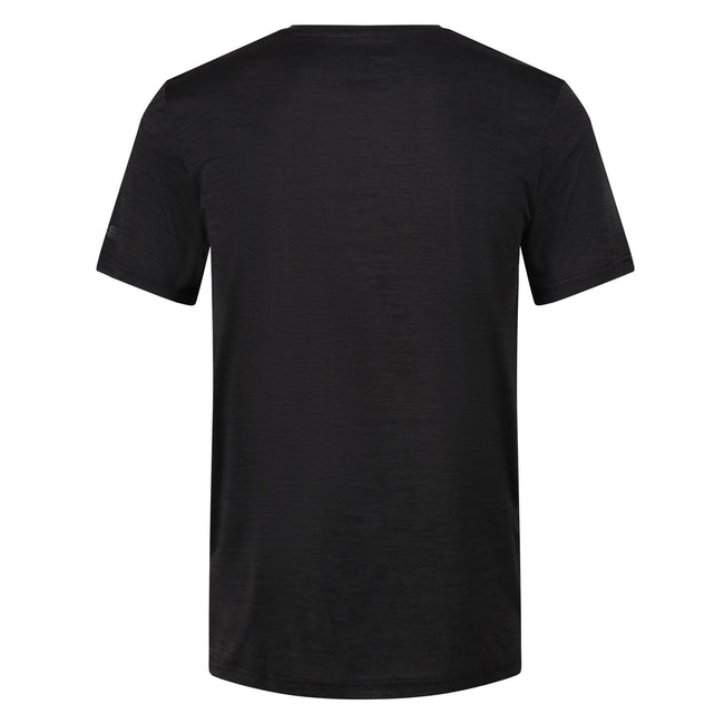 Black Marl - Back - Regatta Mens Fingal Edition T-Shirt