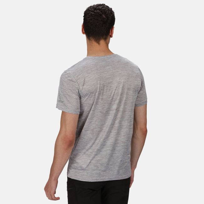 Rock Grey Marl - Side - Regatta Mens Fingal Edition T-Shirt