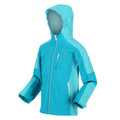 Enamel-Turquoise - Close up - Regatta Childrens-Kids Calderdale II Waterproof Jacket