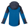 Imperial Blue-India Grey - Pack Shot - Regatta Childrens-Kids Calderdale II Waterproof Jacket