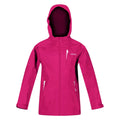 Pink Fusion - Front - Regatta Childrens-Kids Calderdale II Waterproof Jacket