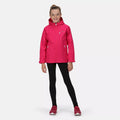 Pink Fusion - Back - Regatta Childrens-Kids Calderdale II Waterproof Jacket