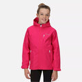 Pink Fusion - Side - Regatta Childrens-Kids Calderdale II Waterproof Jacket