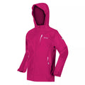 Pink Fusion - Close up - Regatta Childrens-Kids Calderdale II Waterproof Jacket