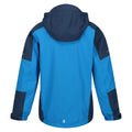 Indigo Blue-Blue Wing - Back - Regatta Childrens-Kids Calderdale II Waterproof Jacket