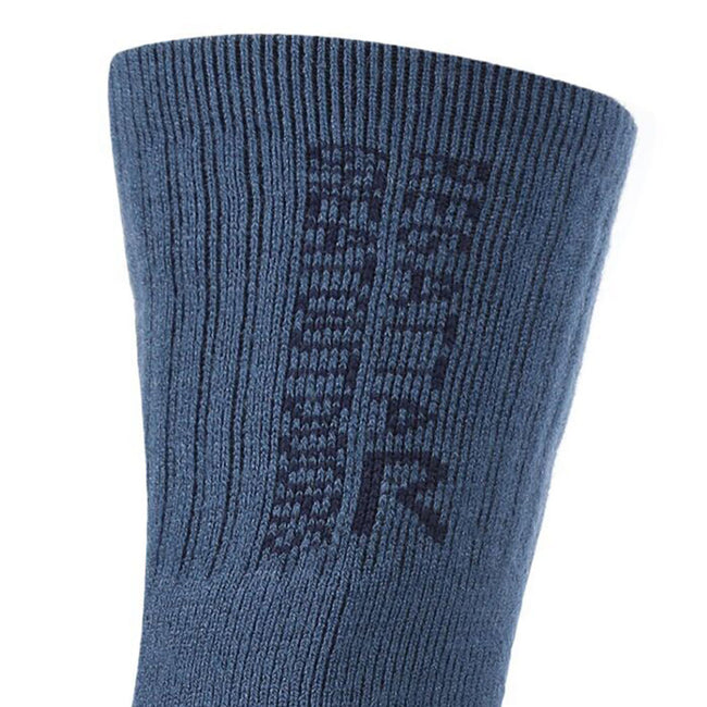 Dark Denim-Dark Red - Side - Regatta Mens Blister Protection II Socks (Pack of 2)