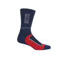 Navy-Dark Red - Back - Regatta Mens Samaris 2 Season Socks (Pack of 2)