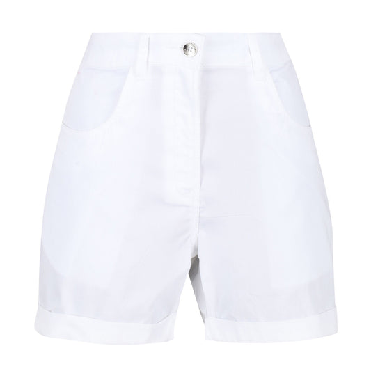 White - Front - Regatta Womens-Ladies Pemma Shorts