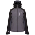 Dark Storm Grey-Black - Front - Dare 2B Womens-Ladies Veritas III Waterproof Jacket
