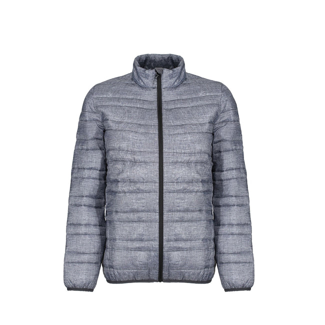 Grey Marl-Black - Front - Regatta Professional Mens Marl Padded Jacket