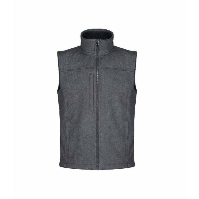 Grey Marl - Front - Regatta Professional Mens Marl Softshell Body Warmer