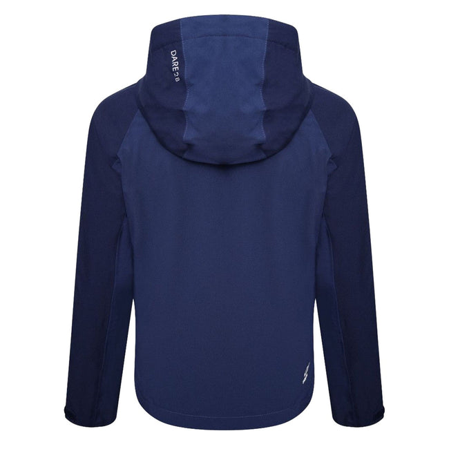 Nightfall Navy-Dark Denim - Back - Dare 2B Childrens-Kids In The Lead II Waterproof Jacket
