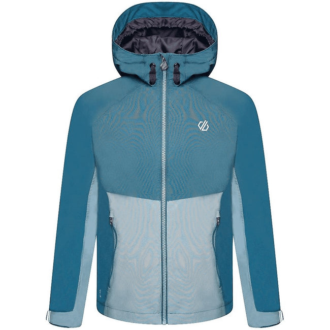Dragonfly Green - Front - Dare 2B Childrens-Kids In The Lead II Waterproof Jacket