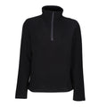 Black - Front - Regatta Professional Mens Recycled Half Zip Fleece