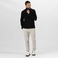 Black - Lifestyle - Regatta Professional Mens Recycled Half Zip Fleece