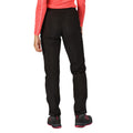 Black - Side - Regatta Womens-Ladies Highton Waterproof Over Trousers