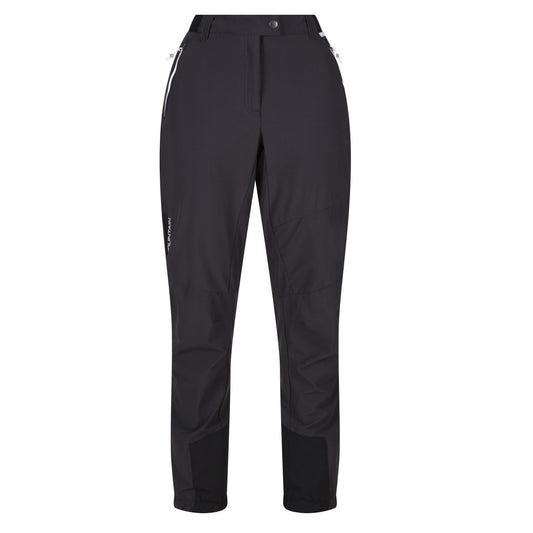 Ash-Black - Front - Regatta Womens-Ladies Mountain III Walking Trousers