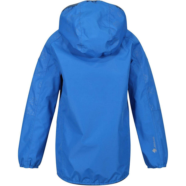 Oxford Blue - Side - Regatta Childrens-Kids Waterproof Jacket