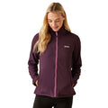 Deep Plum Marl - Side - Regatta Womens-Ladies Connie V Softshell Walking Jacket