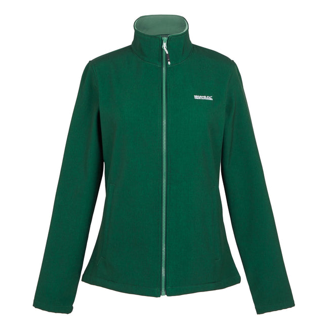 Rainforest Marl - Front - Regatta Womens-Ladies Connie V Softshell Walking Jacket