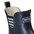 Navy-White - Side - Regatta Childrens-Kids Harper Wellington Boots
