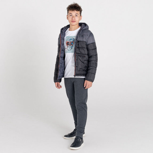 Charcoal Grey - Back - Dare 2B Childrens-Kids Impassive Jogging Bottoms