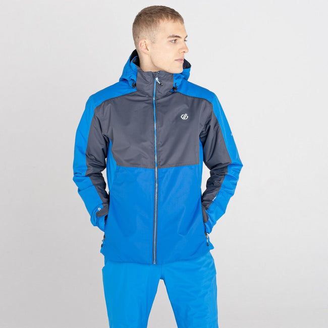 Athletic Blue-Ebony Grey - Lifestyle - Dare 2B Mens Observe II Waterproof Ski Jacket