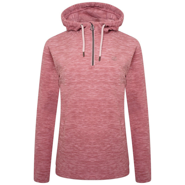 Powder Pink - Front - Dare 2B Womens-Ladies Obsessed Half Zip Fleece Top
