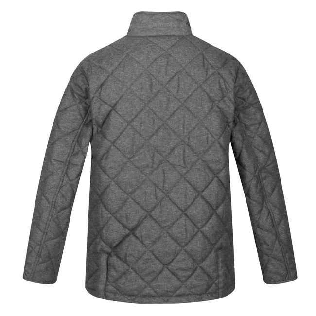 Dark Grey Marl - Back - Regatta Mens Londyn Wool Effect Padded Jacket