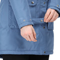 Slate Blue - Close up - Regatta Womens-Ladies Voltera Heated Waterproof Jacket