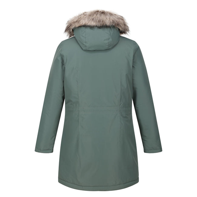 Dark Forest Green - Back - Regatta Womens-Ladies Voltera Heated Waterproof Jacket