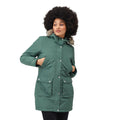 Dark Forest Green - Side - Regatta Womens-Ladies Voltera Heated Waterproof Jacket