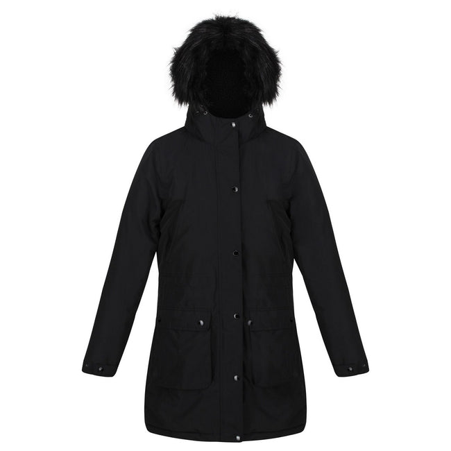 Black - Front - Regatta Womens-Ladies Voltera Heated Waterproof Jacket