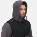 Iron-Black - Close up - Regatta Professional Mens Hooded Jacket
