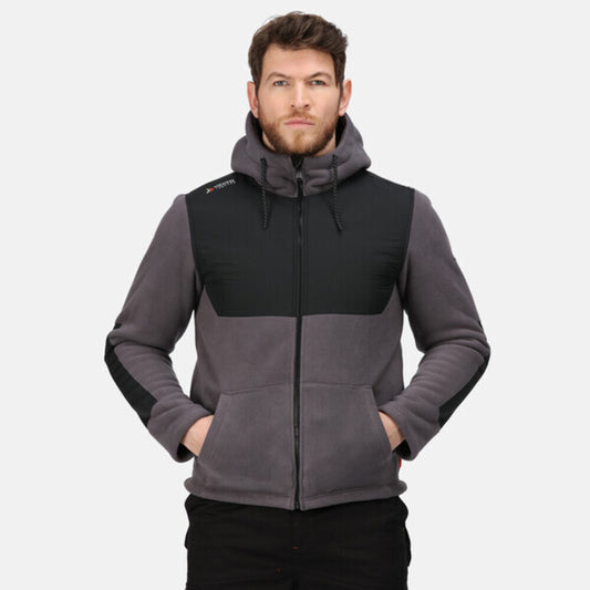 Iron-Black - Front - Regatta Professional Mens Hooded Jacket