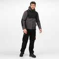 Iron-Black - Back - Regatta Professional Mens Hooded Jacket