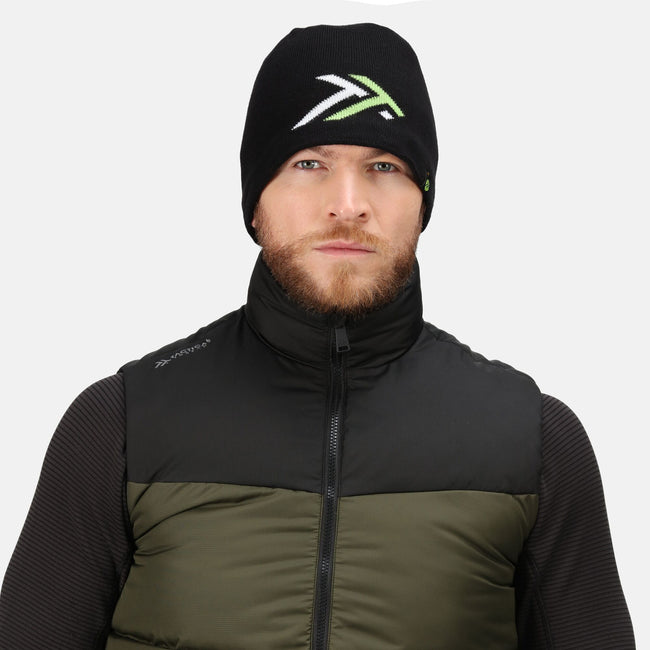 Black-Lime Green - Back - Regatta Professional Mens Waterproof Beanie