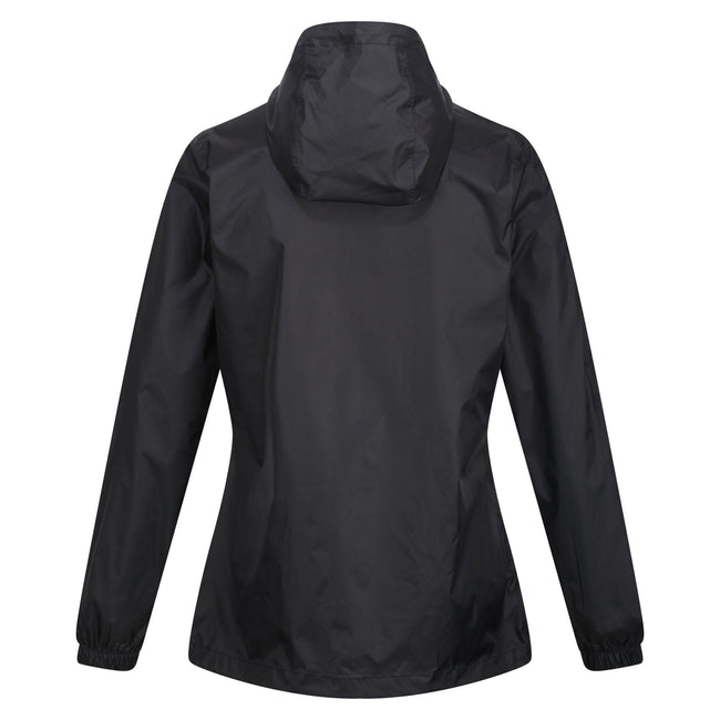Black - Back - Regatta Professional Womens-Ladies Packaway Waterproof Jacket