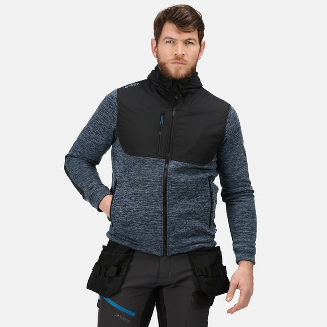 Blue Wing Marl-Black - Close up - Regatta Professional Mens Jacket